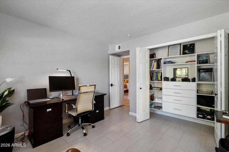 Bedroom 1 w/custom closet