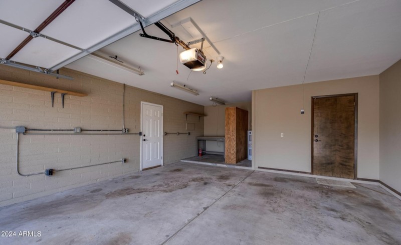 2 Car Garage and Storage