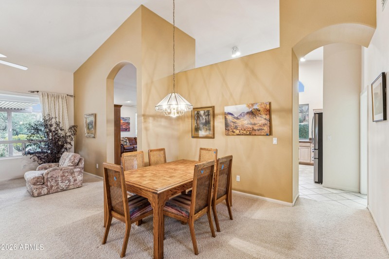 FORMAL DINING AREA IN LIVING ROOM