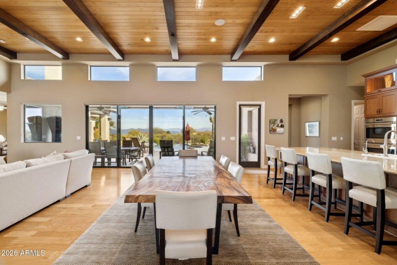 Great room dining area