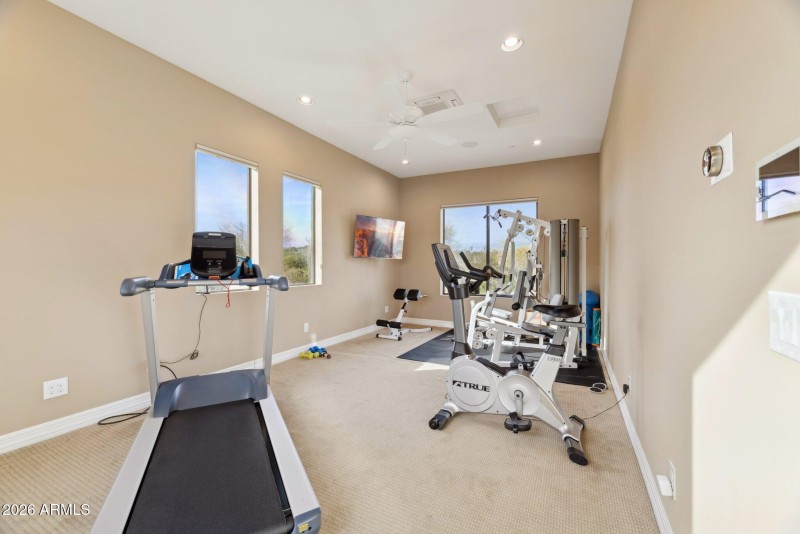 Cooled Bonus Exercise Room