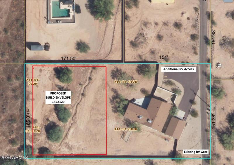 Aerial proposed buiild envelope 145x120