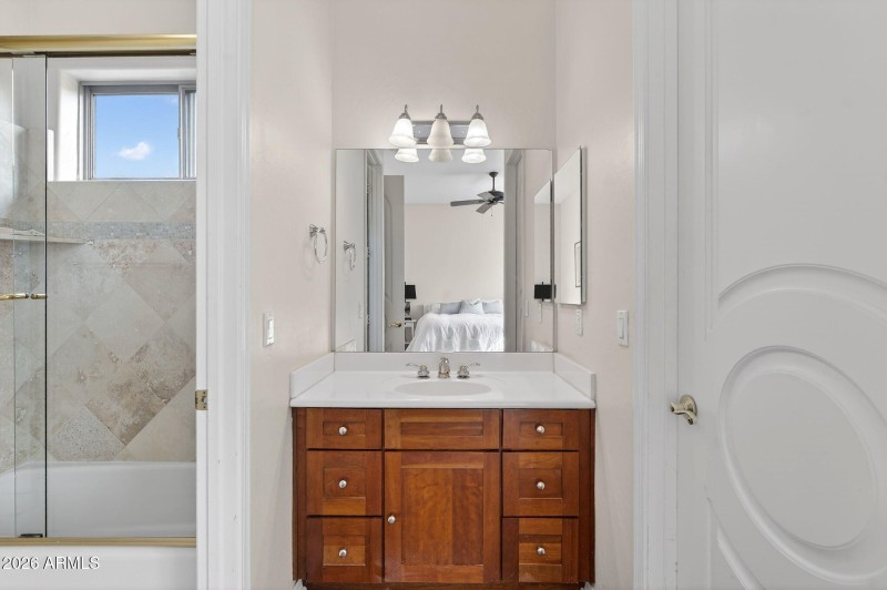 Dual-Access Bathroom Layout