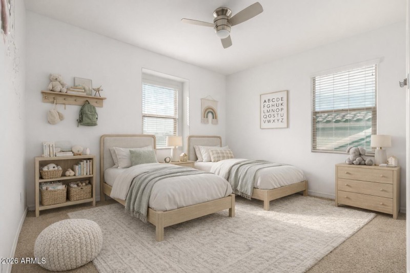 Secondary bedroom 2 virtually staged