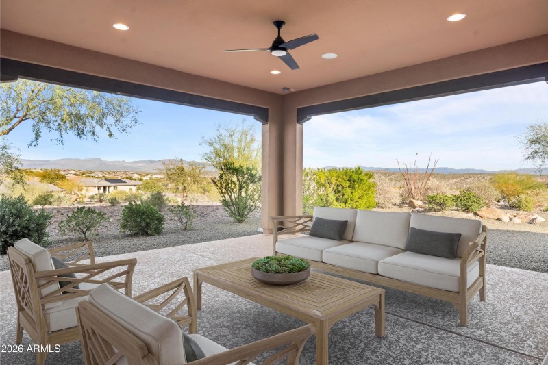 Virtually Staged Exterior Patio area