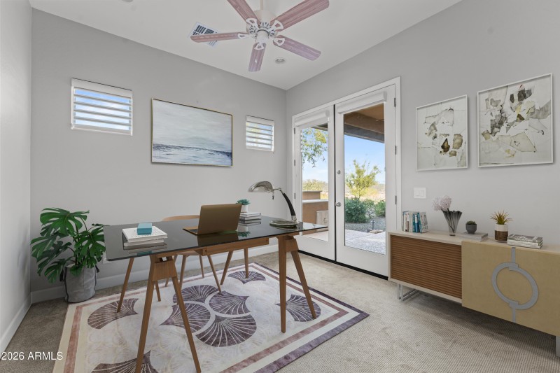 Virtually Staged Guest Bedroom