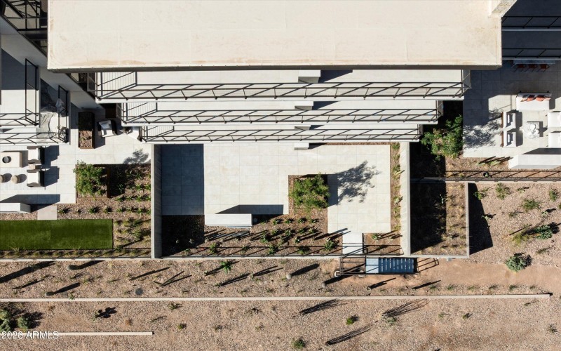 Aerial of Private Patio