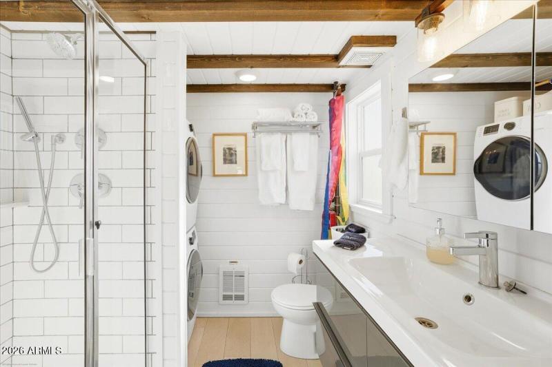 Tiny House Bathroom + Laundry