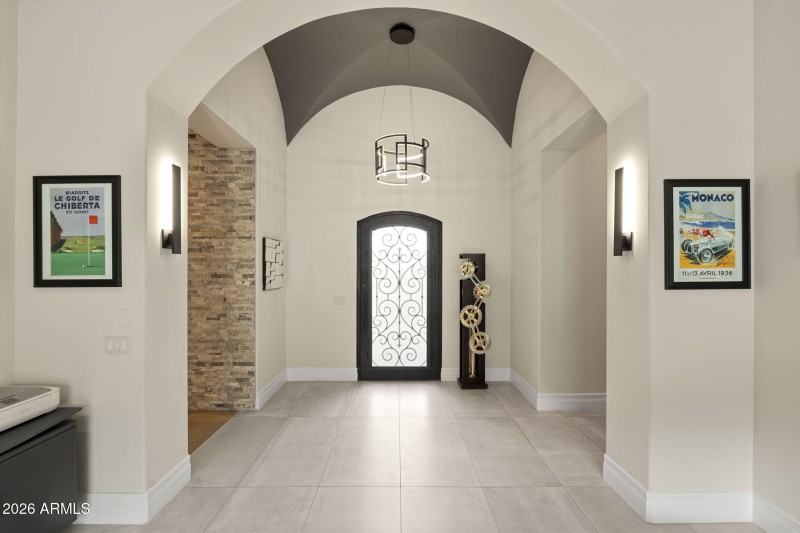 Bright Arched Entry Foyer
