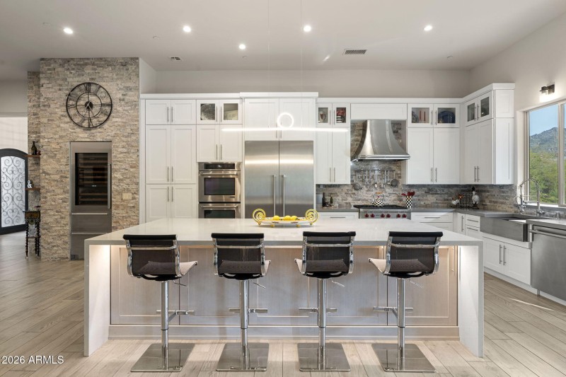 Sleek Gourmet Entertainer's Kitchen