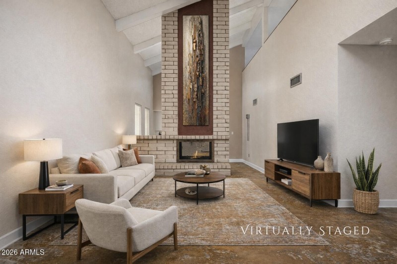 Living Room - Virtually Staged