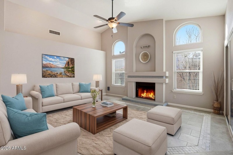 Great Room with a fireplace