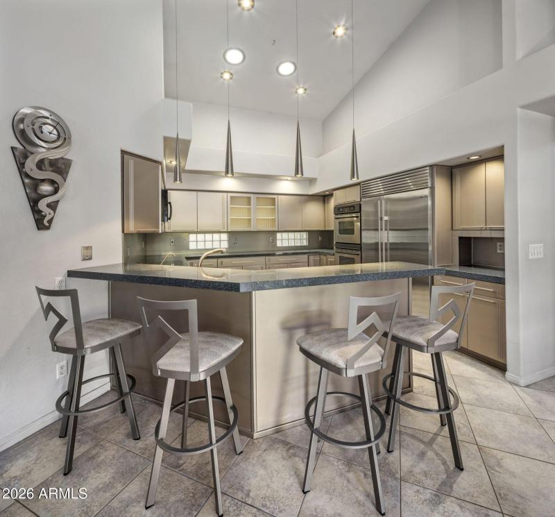 Kitchen counter eating