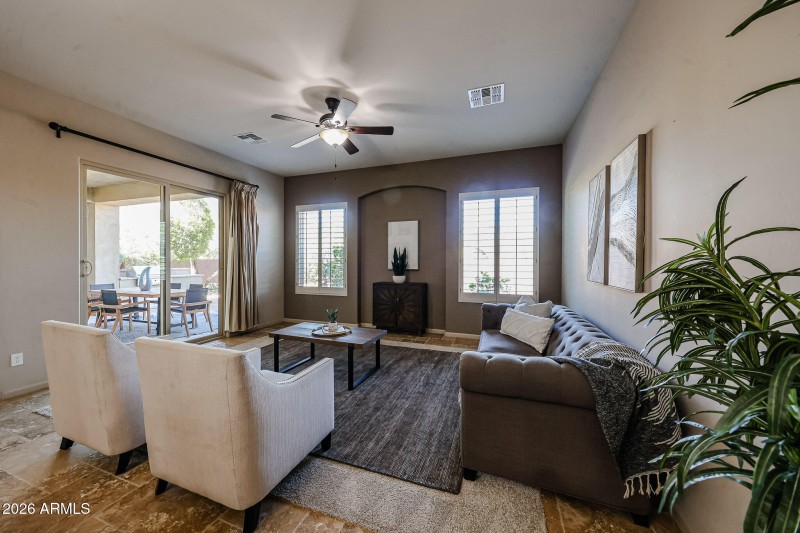 Sliding Doors to Backyard