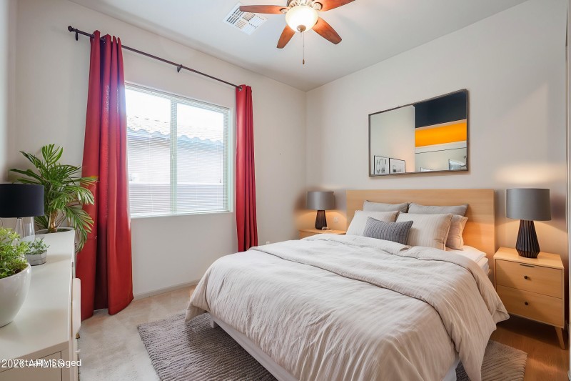 Virtually Staged Bedroom 4