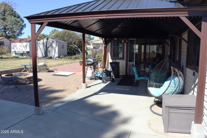 Covered Pation from Side