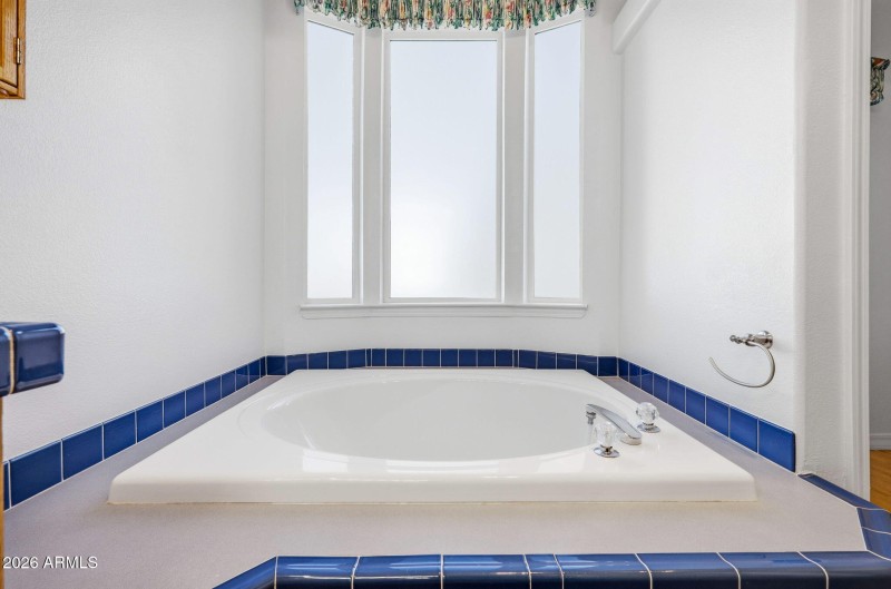 Soaking tub in main bath
