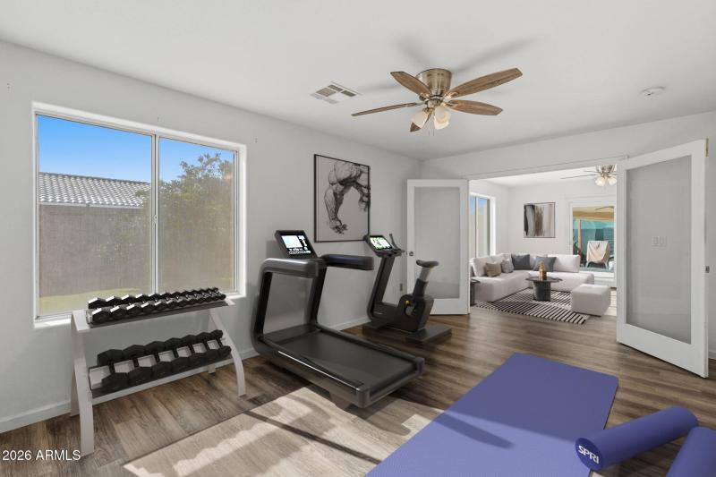 Staged Workout Room
