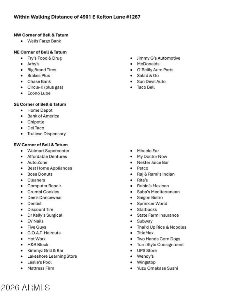 Within Walking Distance of #1267