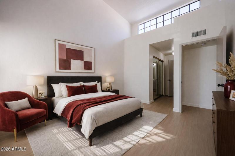 Primary Bedroom w/ai furnishings