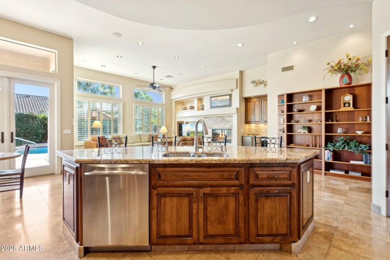 Kitchen Overlooking Great Room