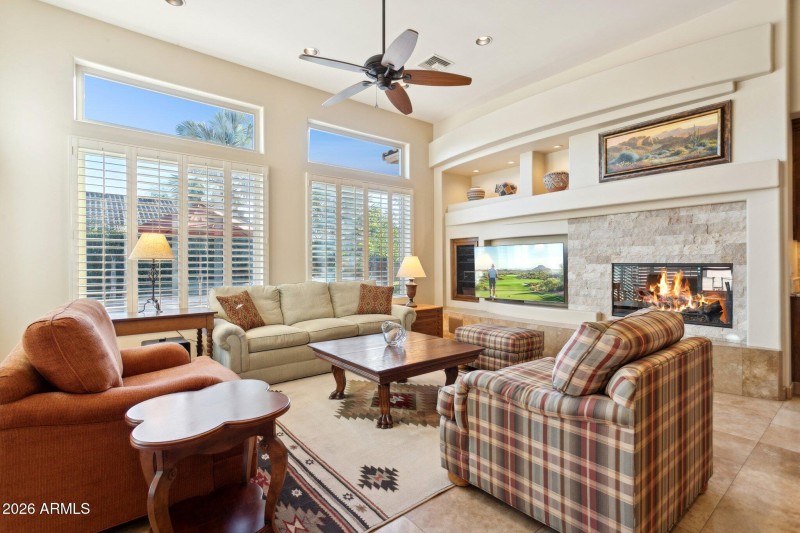 Living Area with Fireplace