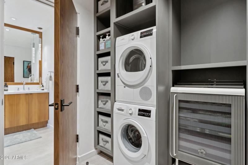 Upper Suite Closet with appliances