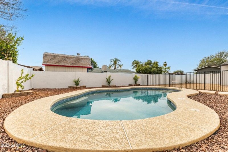 Stucco and Painted Back Wall