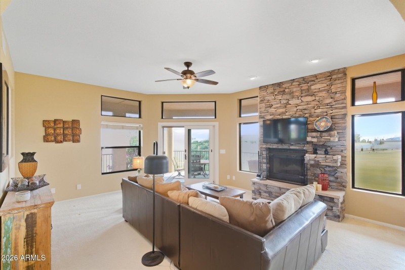 Living Area & Balcony Access