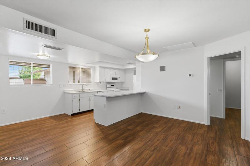 Open Kitchen and Dining Area