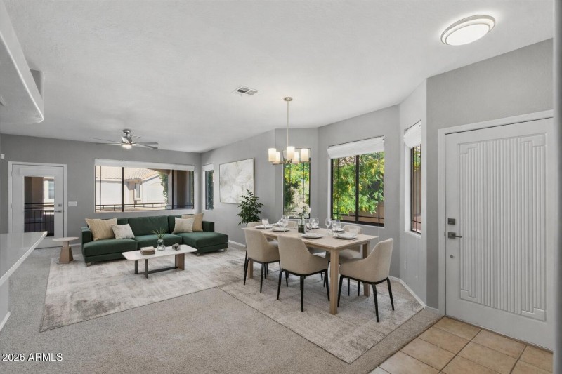 Virtually Staged Great Room