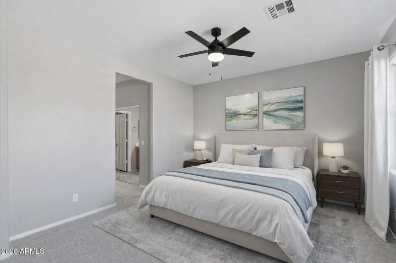 Virtually Staged - Primary Bedroom