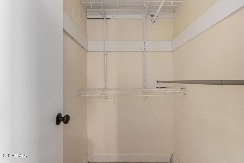 Primary walk in closet