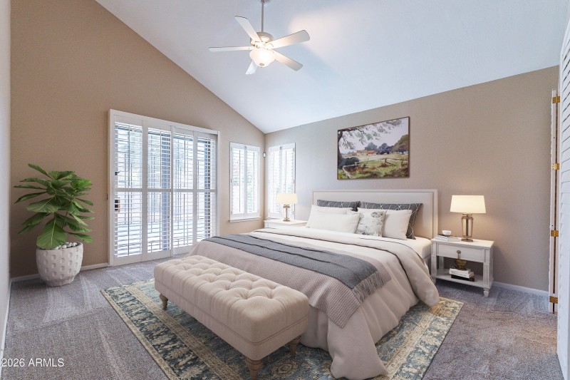 Staged Master bedroom