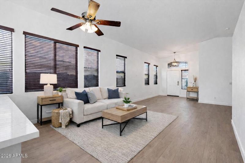 Living Room Virtual Staged