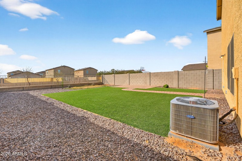 Backyard with Artificial Turf