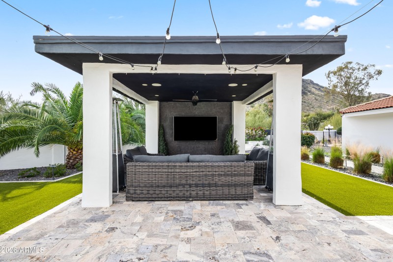 Ramada with Misters + Firepit