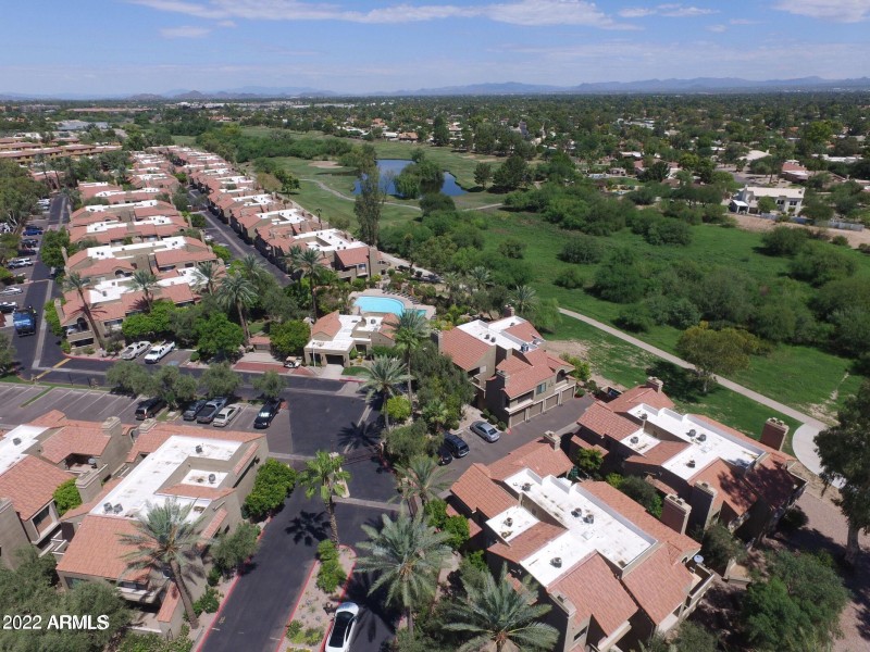 golf course steps from condo door