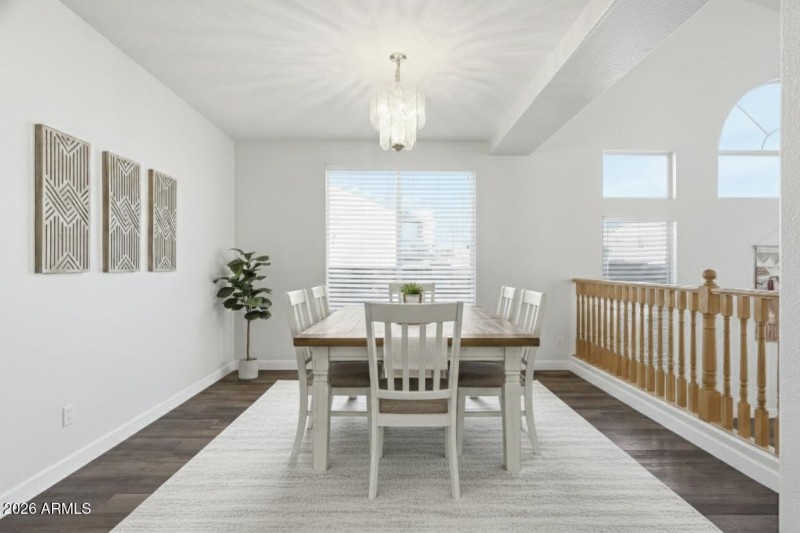 Virtually Staged Formal Dining Room