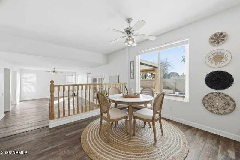 Virtually Staged Breakfast Nook