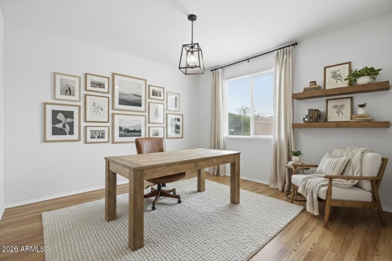 Virtually Staged Home Office