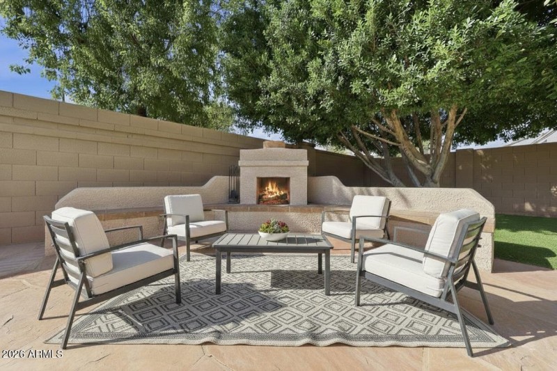 Virtually Staged Fireplace