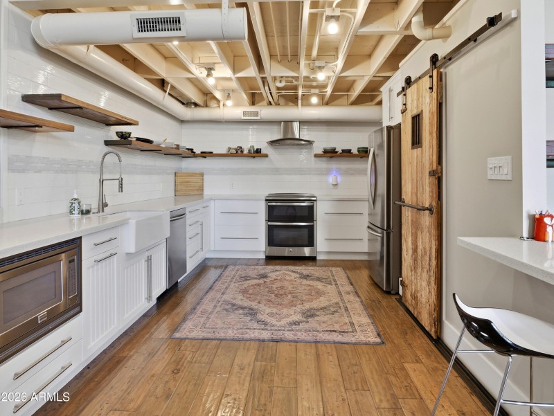 modern updated kitchen