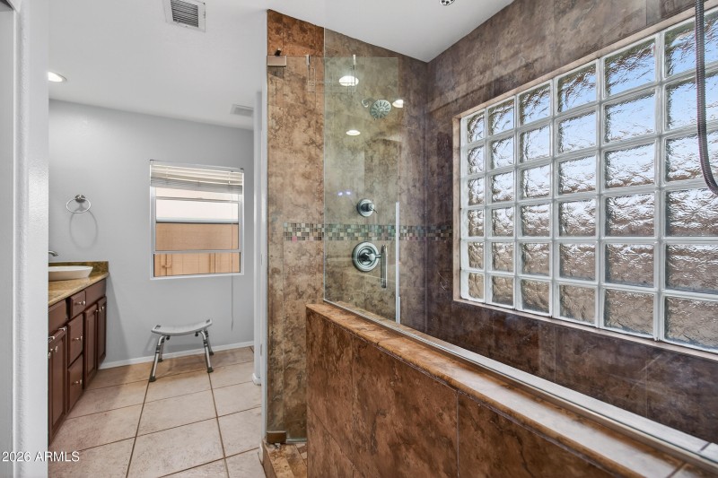 Master walking shower