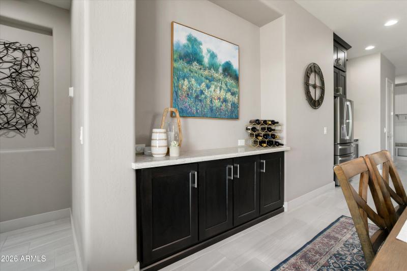 Credenza built-in at Dining Room