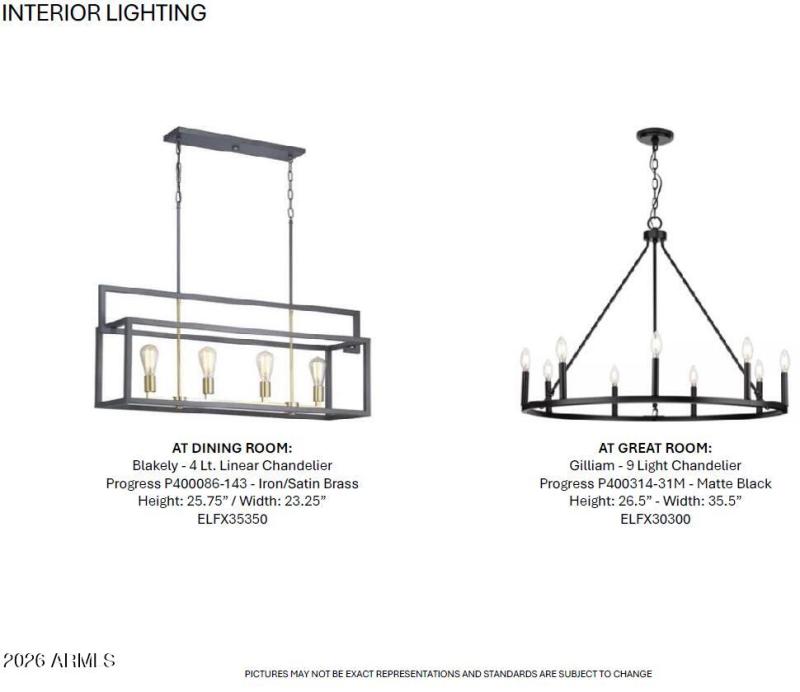 Interior Lighting - Dining and Great Roo