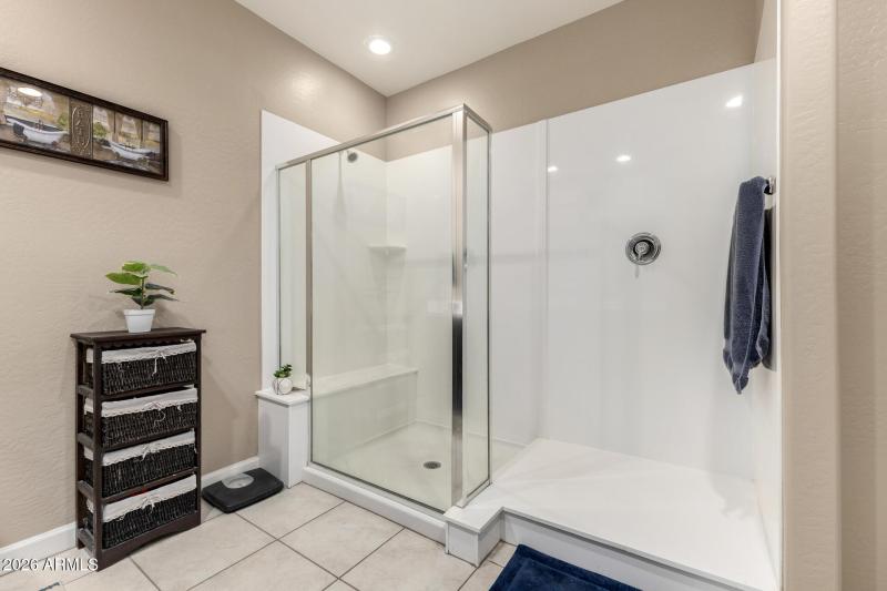 PRIMARY SUITE OVERSIZED WALK IN SHOWER
