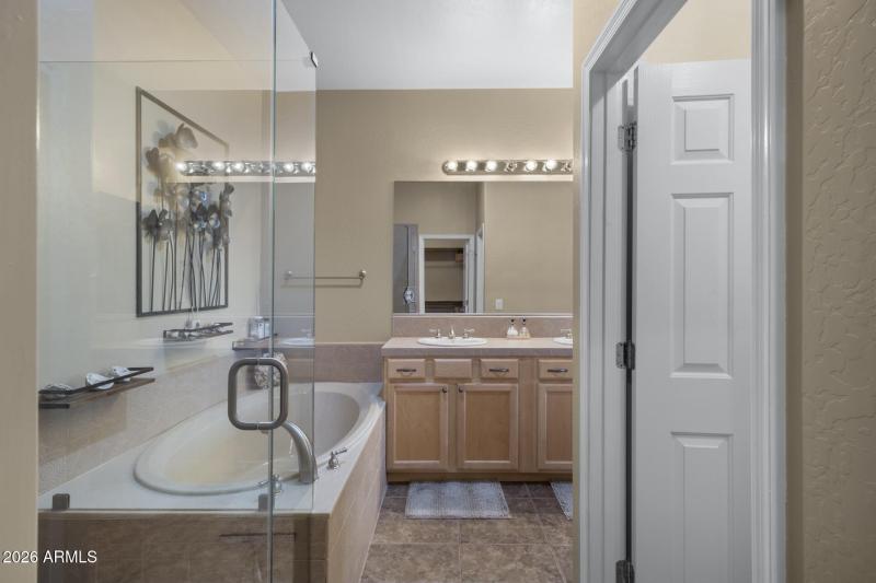 L Shaped Master Bathroom