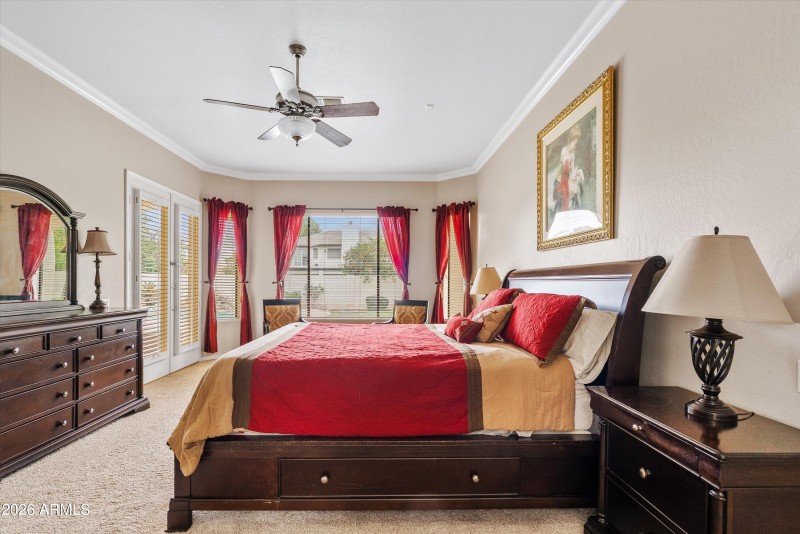 French Doors out of Primary Bedroom