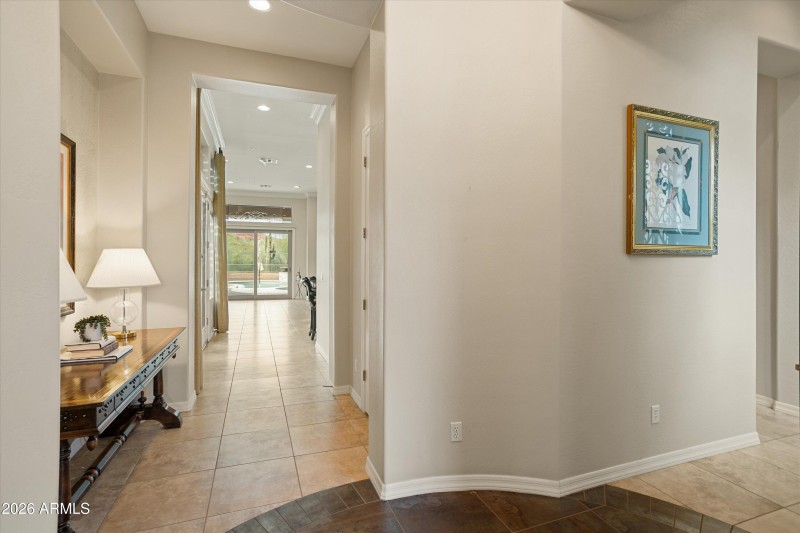 FROM FOYER SEE ALL THE WAY TO BACKYARD